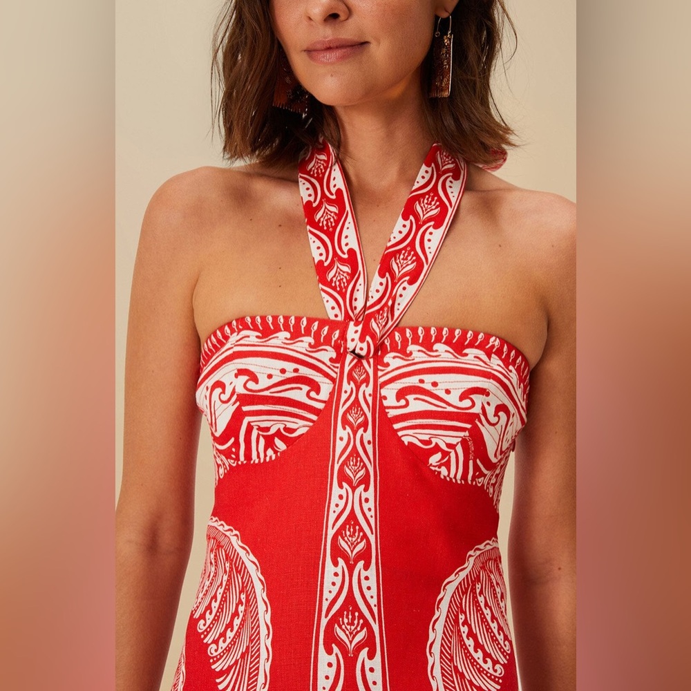 FARM Rio Linen Mini Dress - Picture 3 of 7